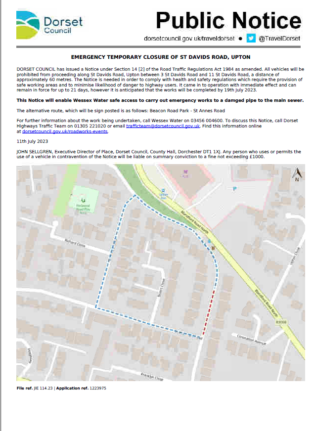 Emergency Temporary Closure