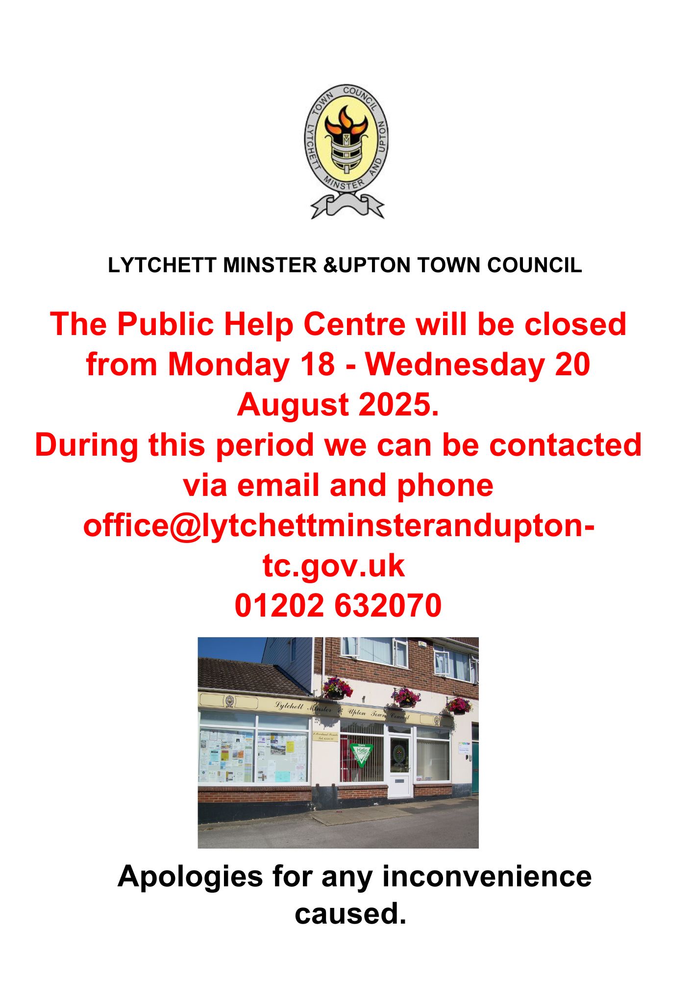 Public Help Centre information