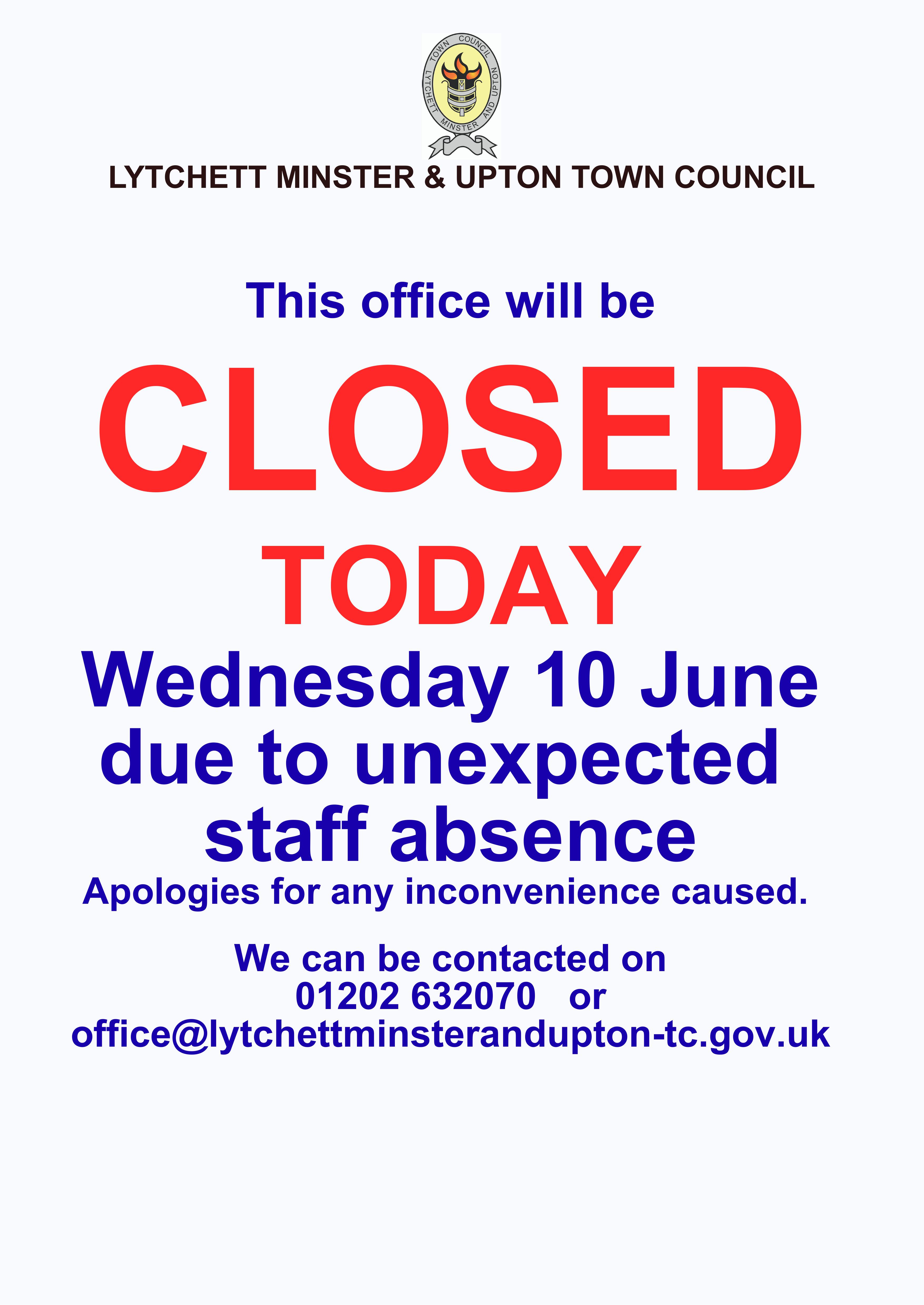 LMUTC Office Closed